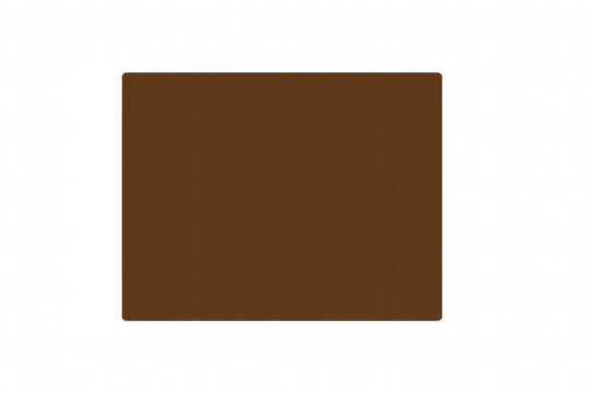 Simple brown rectangle with rounded edges. Minimalist design element with a plain solid color and checkerboard transparency