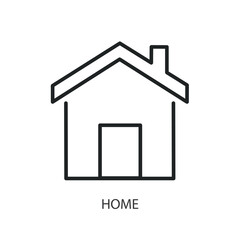 Home thin line vector icons.