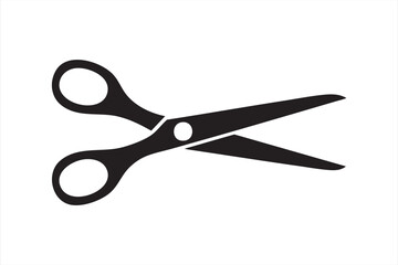 Minimal vector illustration of scissors symbol for salon or office projects