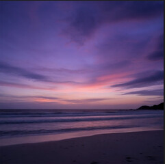Fototapeta premium sunset on the beach