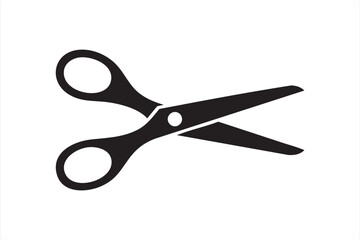 Black silhouette of cutting tool for creative and professional design use