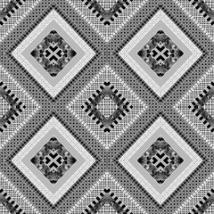 In black and white rustic patchwork squares 