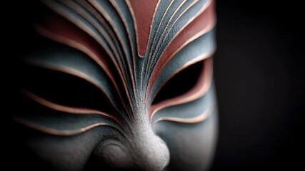 Close-up of Mysterious Mask Reveals Depth of Art and Culture