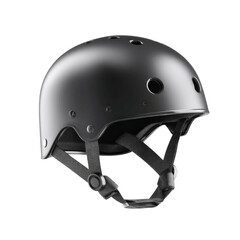 Fototapeta premium Sleek Black Safety Helmet for Extreme Sports