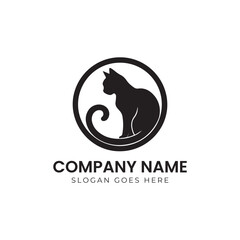 Cat Modern Logo Design