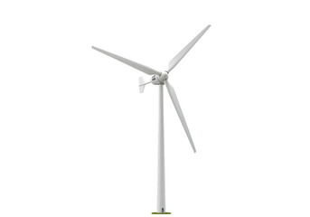 Wind Power Generator on transparent background