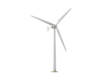 Wind Power Generator on transparent background