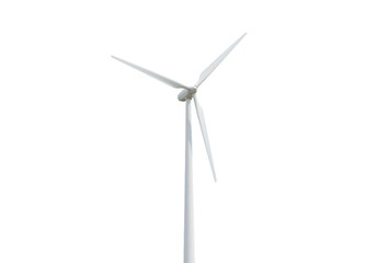Green Energy Turbine on transparent background