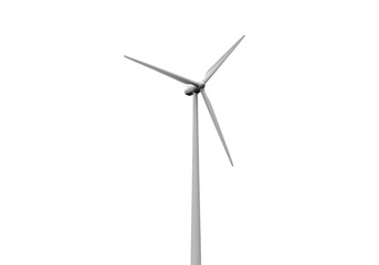Wind Energy Turbine on transparent background