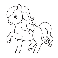 Little horse outline