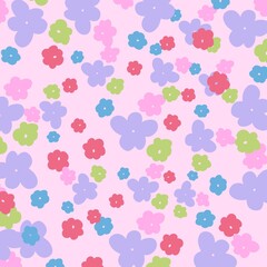 seamless pattern with flowers