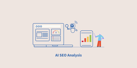 AI marketing bot sent summarized report of website status and SEO analytics to mobile for business view. 