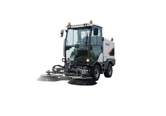 Compact Street Sweeper on transparent background
