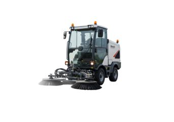 Compact Street Sweeper on transparent background