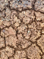 Close-up of Textured Earth