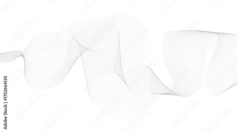 Wall mural abstract wave digital element for certificate design. digital frequency track equalizer. stylized li