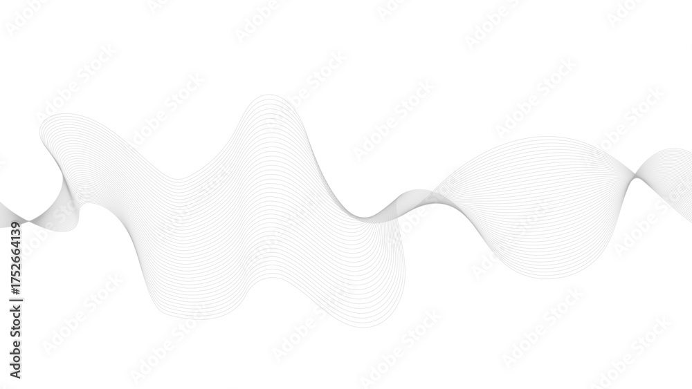 Canvas Prints abstract wave digital element for certificate design. vector illustration. wave with lines created u