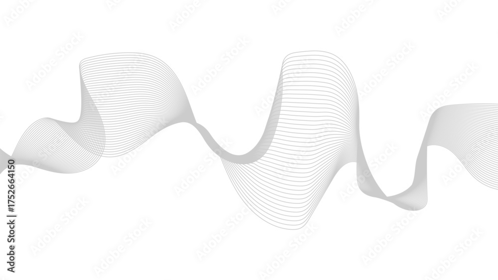 Wall mural abstract wave digital element for certificate design. digital frequency track equalizer. stylized li