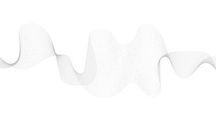 Abstract wave digital element for certificate design. Vector illustration. Wave with lines created using blend tool.
