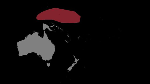 Federated States of Micronesia Map Animation