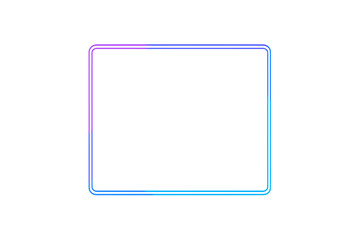 Black Friday sale neon frame. Glowing vector background for November seasonal event. Luminous border for promotion banner design. Abstract light effect on transparent background.