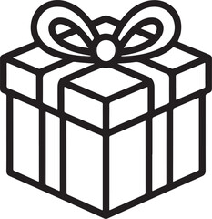 Gift of joy Silhouette Vector illustration