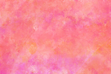Vibrant Pink and Orange Watercolor Background, Pink Artistic Hand Painted Pattern for Invitation, Poster, or Wallpaper