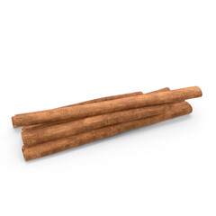 cinnamon sticks bundle isolated on transparent background, 3D PNG