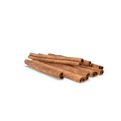 cinnamon sticks stacked on transparent background png
