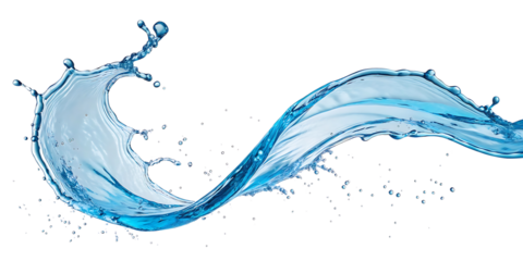 Dynamic water splash on black background showcasing fluid motion and refreshing purity for advertising or design elements