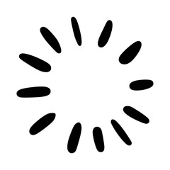 Simple Black Loading Spinner Icon