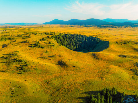 Group of collapse sinkholes on the Kupres Polje (Kupre&scaron;ko polje) within Dinaric karst of western Bosnia and Herzegovina known as Japage.