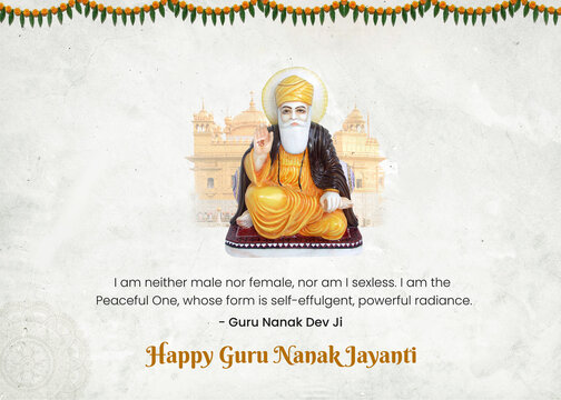 Happy Guru Nanak Gurpurab and Golden Temple