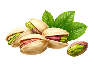 pistachio nuts isolated on transparent png