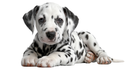 Dalmatian puppy smiling Transparent background, PNG file