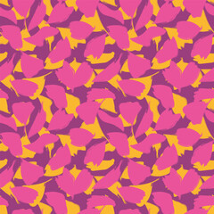 Colourful Abstract Leaf Seamless Pattern Design