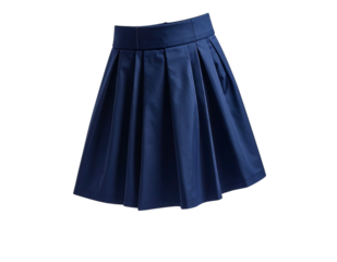 軽やかに舞うネイビースカート｜背景なし・透過PNG