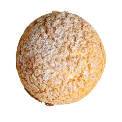 High-resolution photograph of a cram puffs isolate on white, taken with a high-resolution 45MP camera