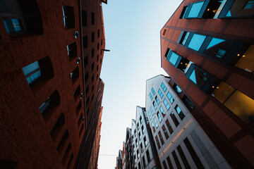Gdansk with Motlawa river in Poland. New modern architecture in the old part of the city © Zedspider