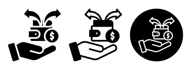 Expenditure Icon Collectio Glyph & Mixed Style