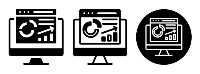 Dashboard Report Icon Collectio Glyph & Mixed Style