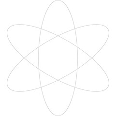 Abstract Geometric Star Shape Formed By Dotted Lines On A Transparent Background