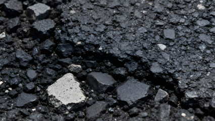 This textured asphalt surface provides a versatile backdrop for various creative projects and design applications