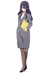 スーツを着ている女性
