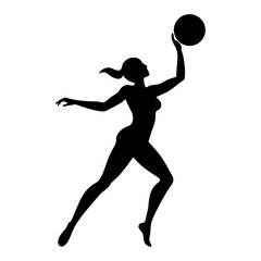 basketball player silhouette vector