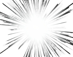 Obraz premium Bright white starburst emanating from center against black background