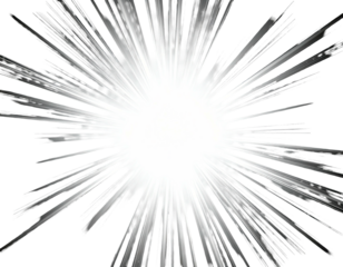 Bright white starburst emanating from center against black background