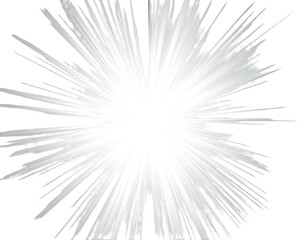 Obraz premium Bright burst of light with sharp, radiating white lines on a black background