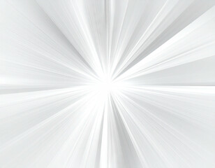 Fototapeta premium Bright white light bursts from a central point, creating a dynamic, abstract radial effect