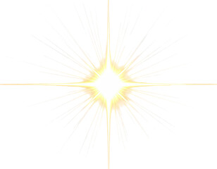 Naklejka premium Bright starburst with radiant light rays exploding outwards against a black background